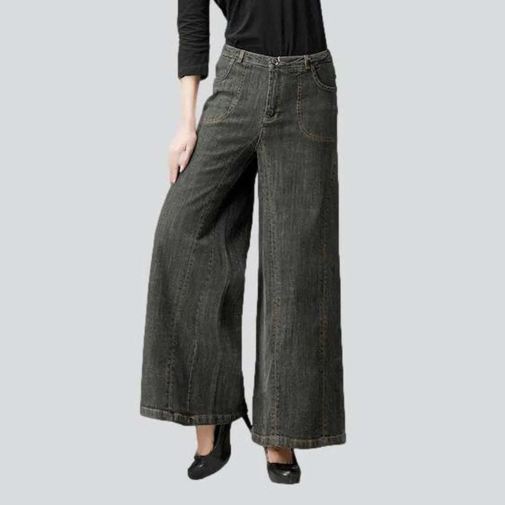 Vintage fashion women's culottes jeans | Jeans4you.shop