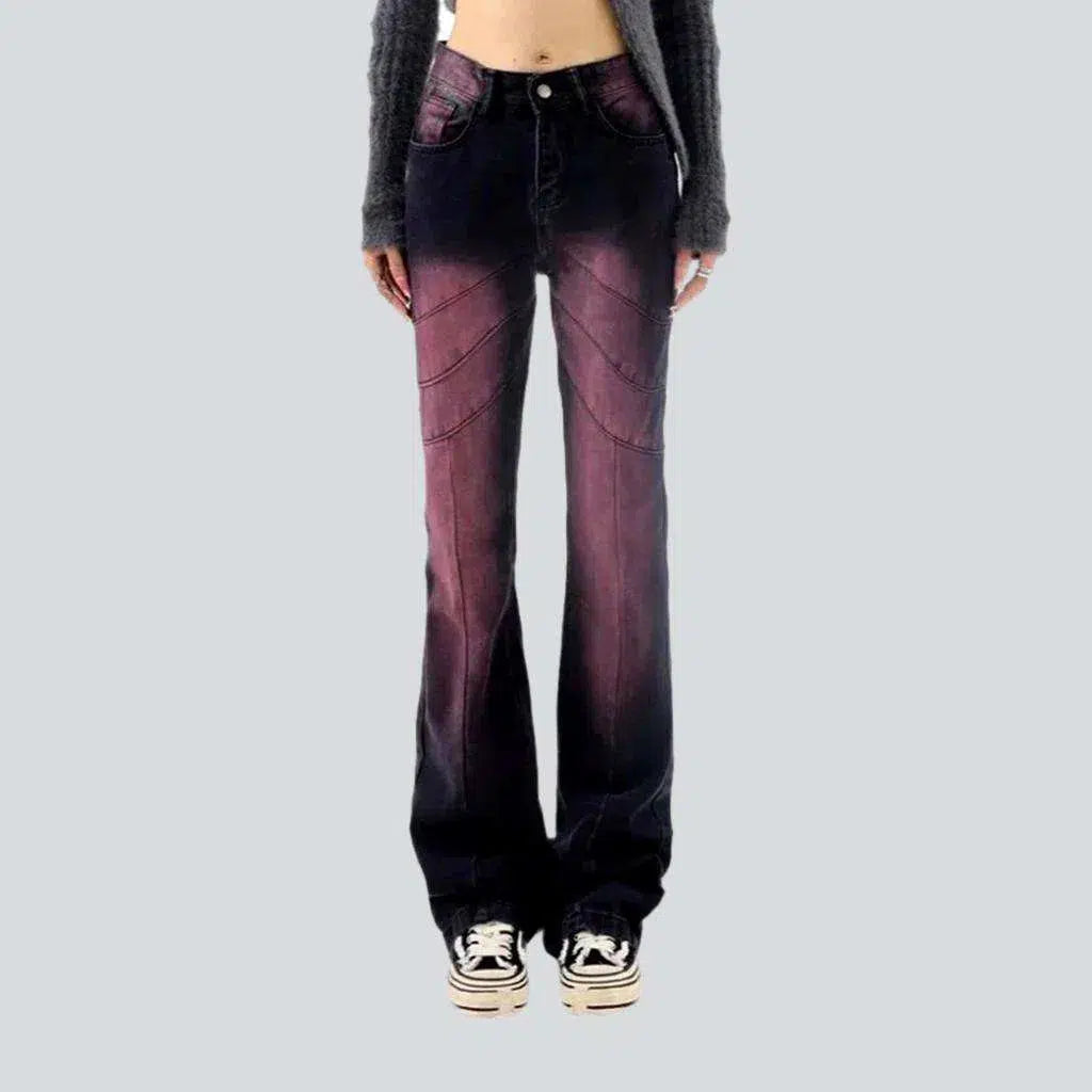 Vintage front diagonal seams jeans
 for women | Jeans4you.shop