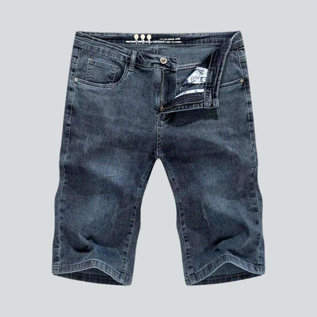 Vintage grey men's denim shorts | Jeans4you.shop
