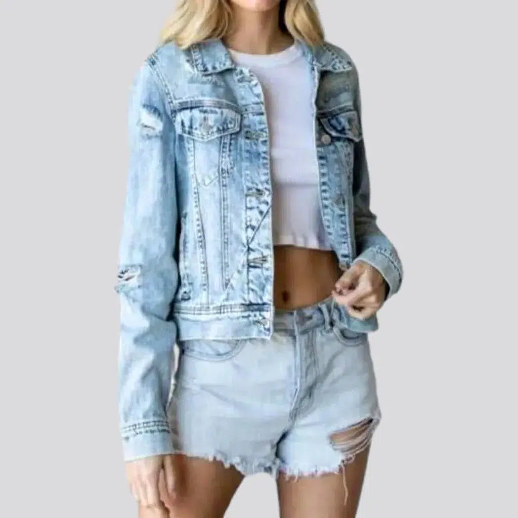 Vintage grunge jeans jacket
 for women | Jeans4you.shop