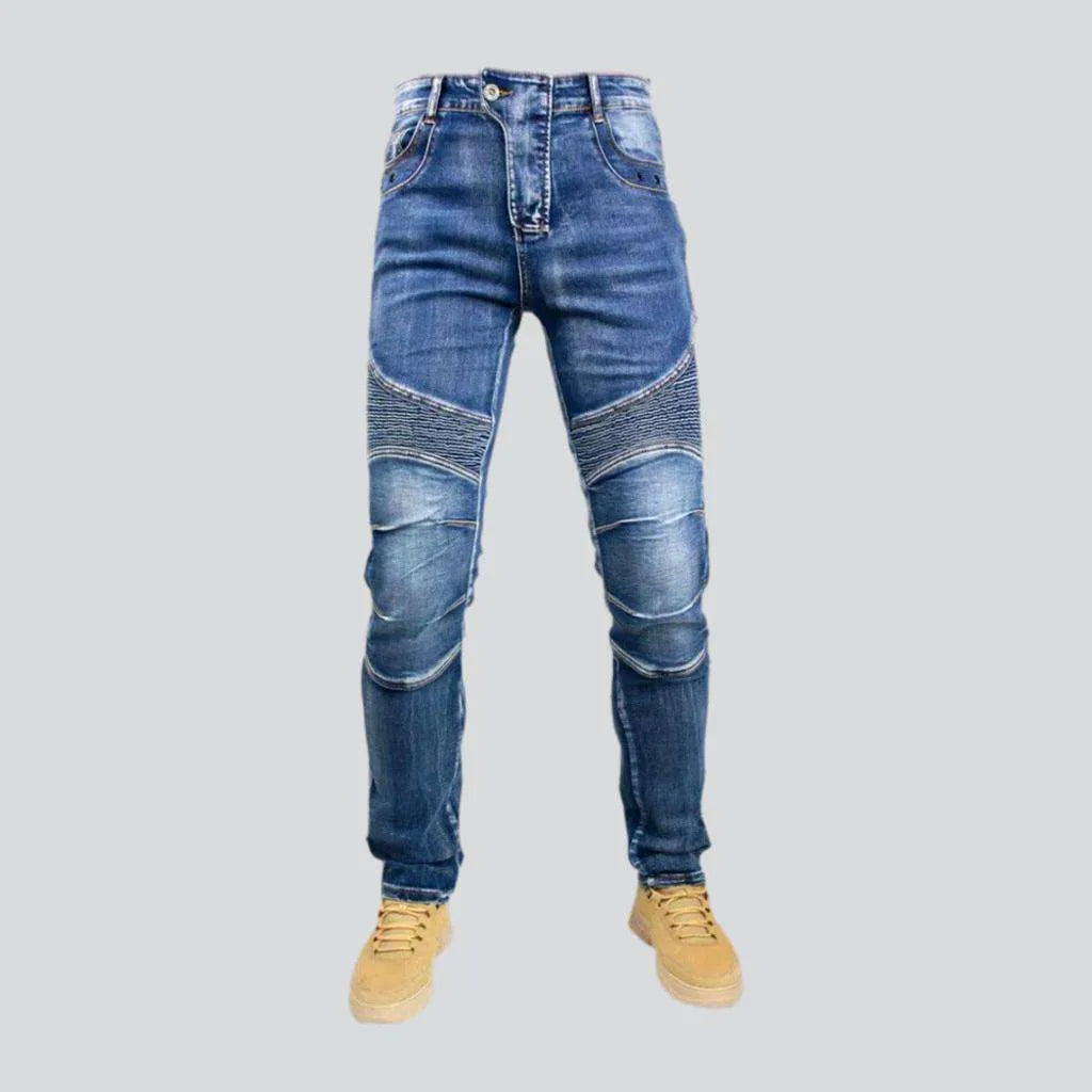 Vintage knee-pads men's biker jeans | Jeans4you.shop