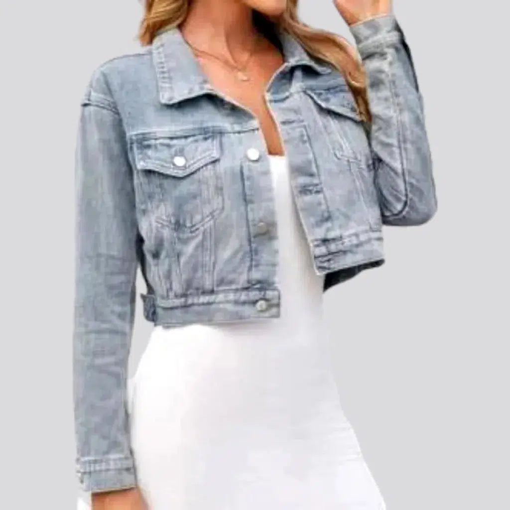 Vintage light-wash jean jacket
 for women | Jeans4you.shop