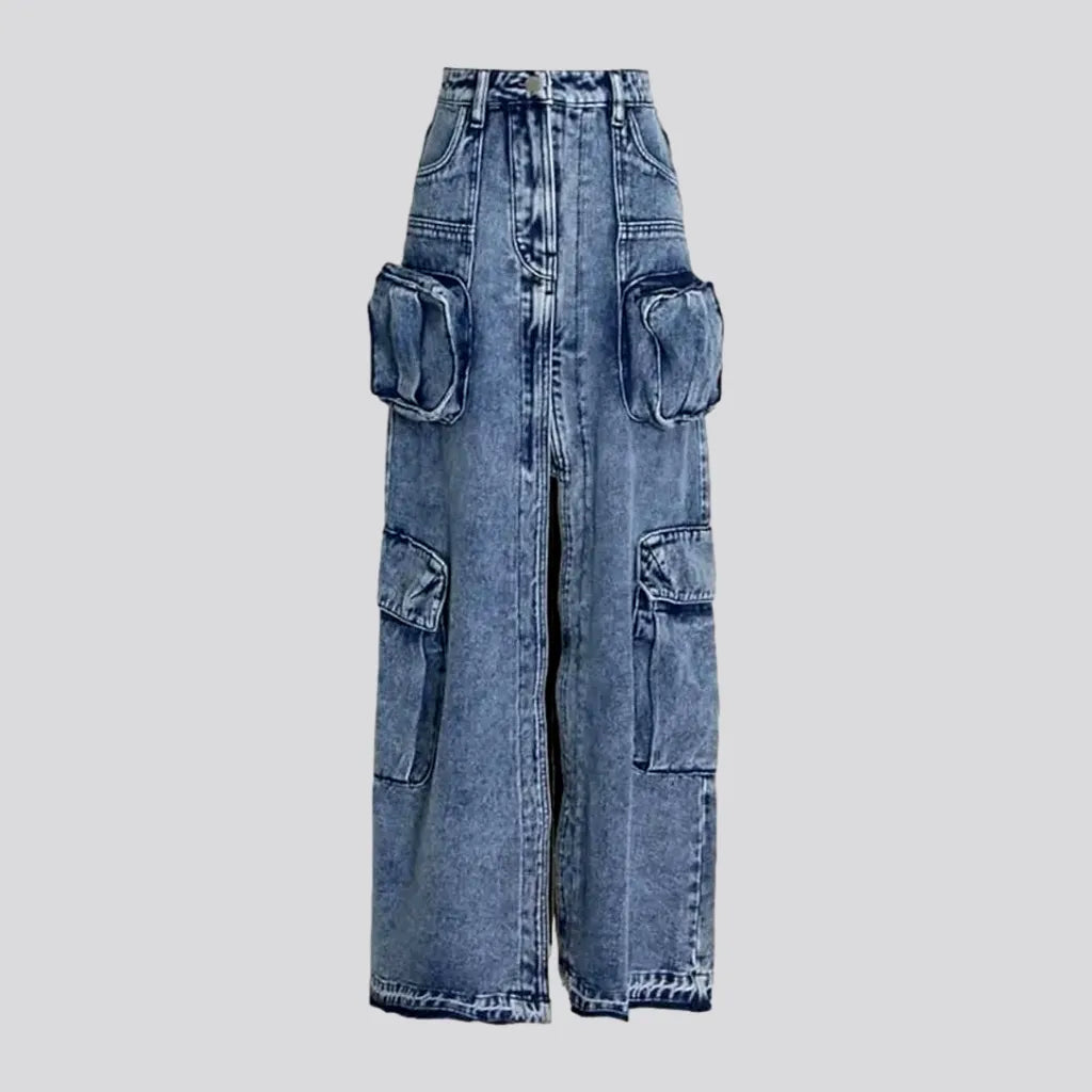Vintage long women's denim skirt | Jeans4you.shop