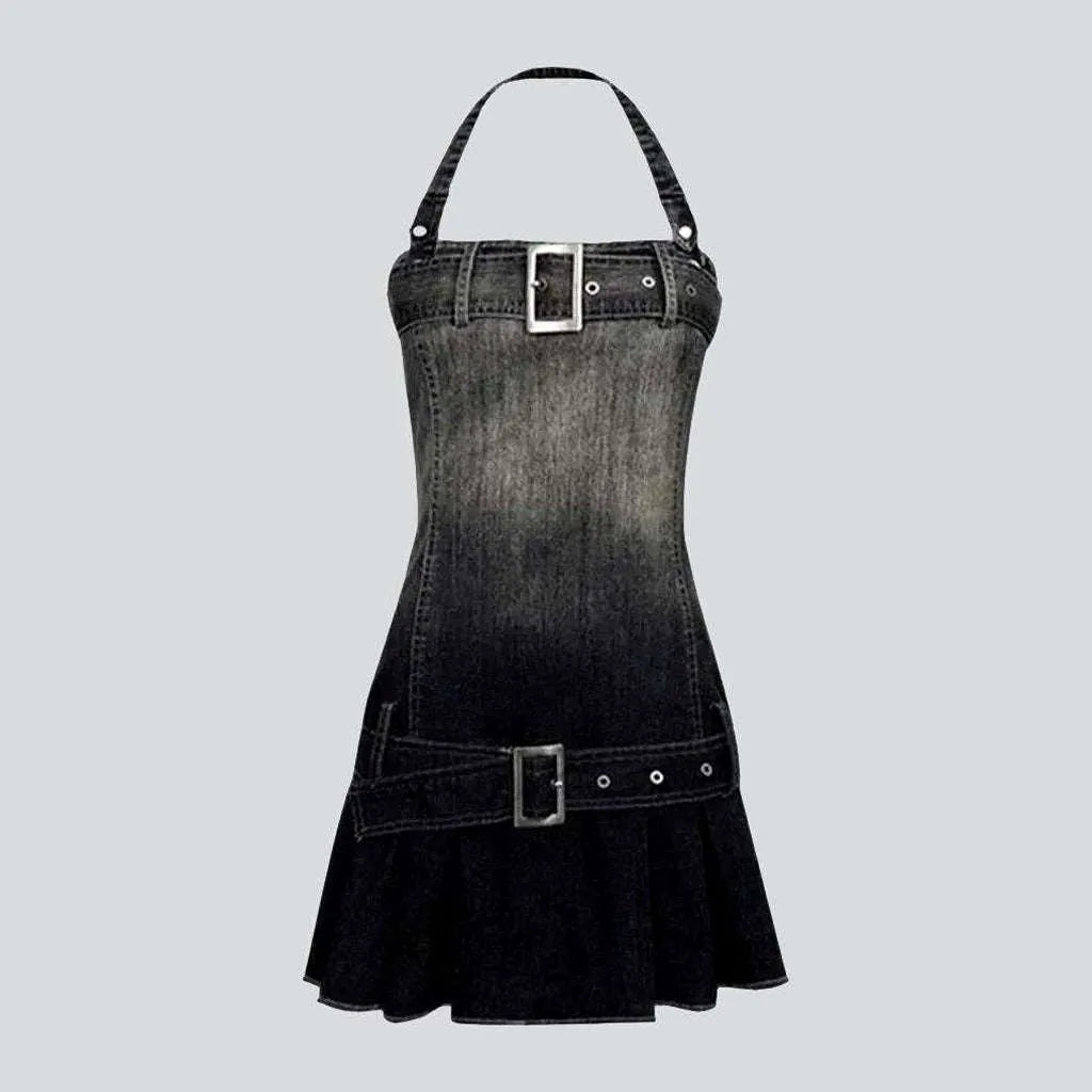 Vintage mini women's denim dress | Jeans4you.shop