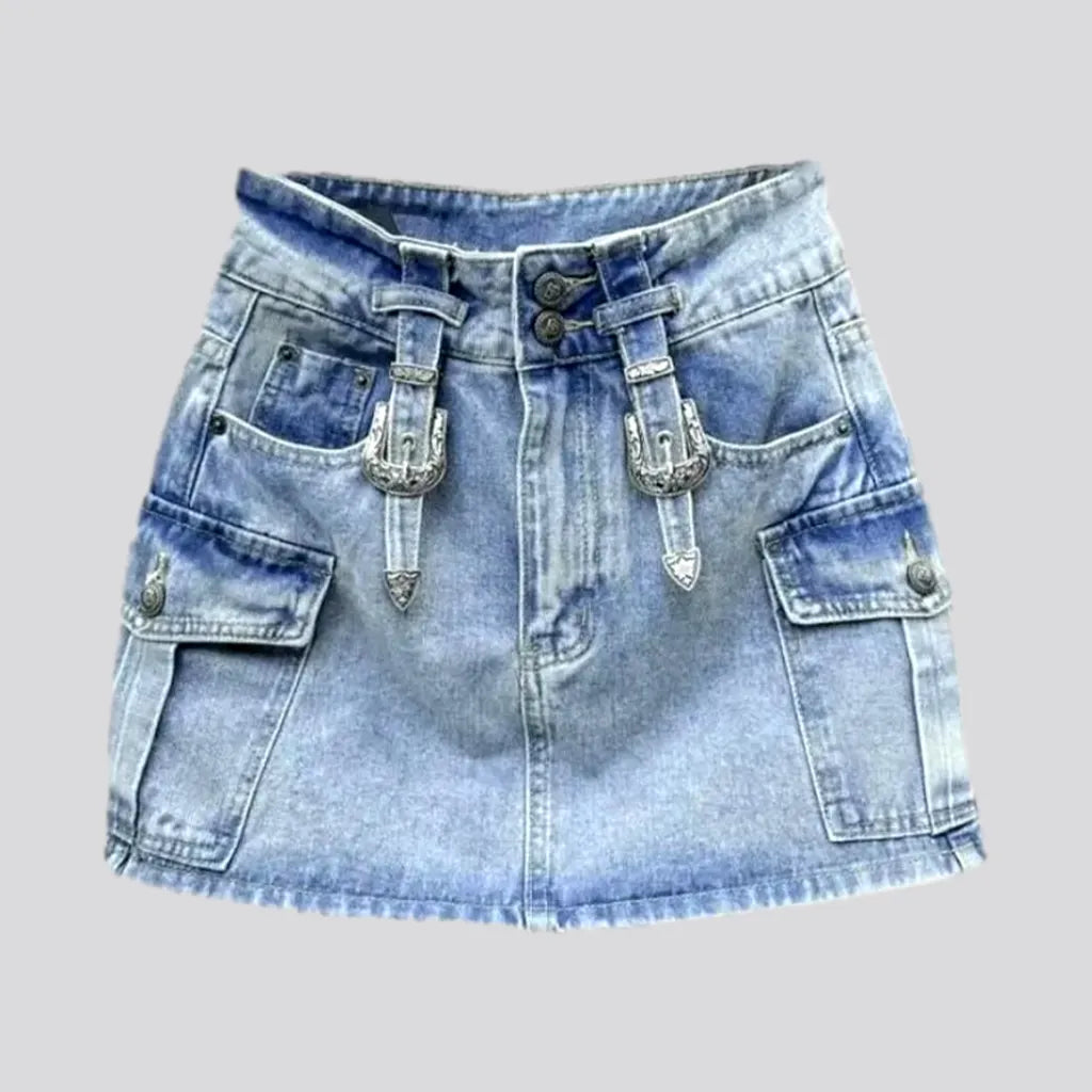 Vintage mini women's denim skort | Jeans4you.shop