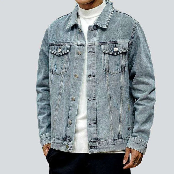 Vintage ripped men's denim jacket | Jeans4you.shop