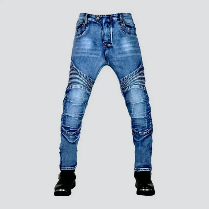 Vintage slim whiskered moto jeans | Jeans4you.shop