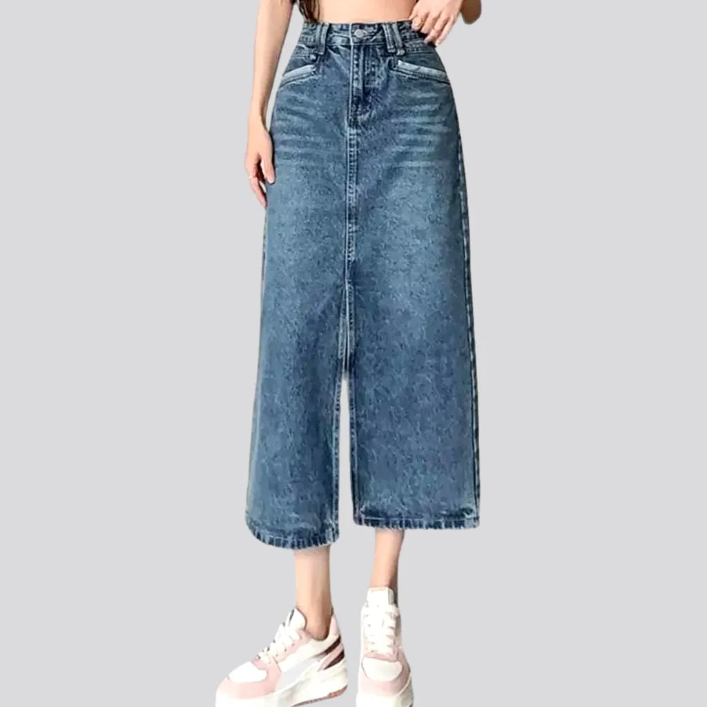 Vintage whiskered denim skirt
 for ladies | Jeans4you.shop