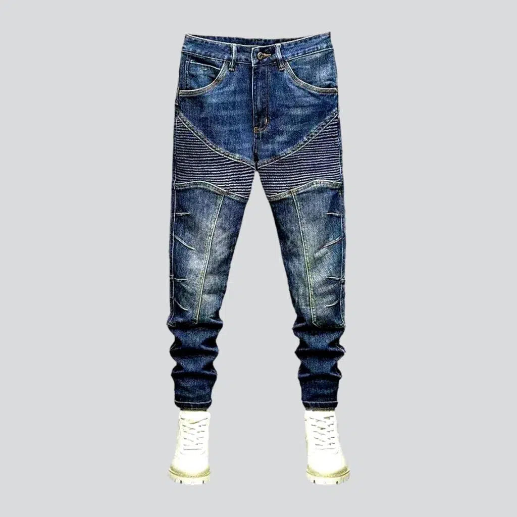 Vintage whiskered men's biker jeans | Jeans4you.shop