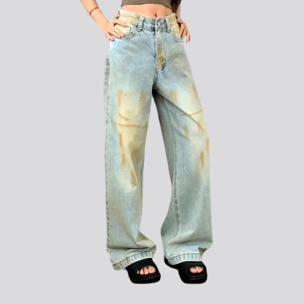 Vintage women's painted jeans | Jeans4you.shop