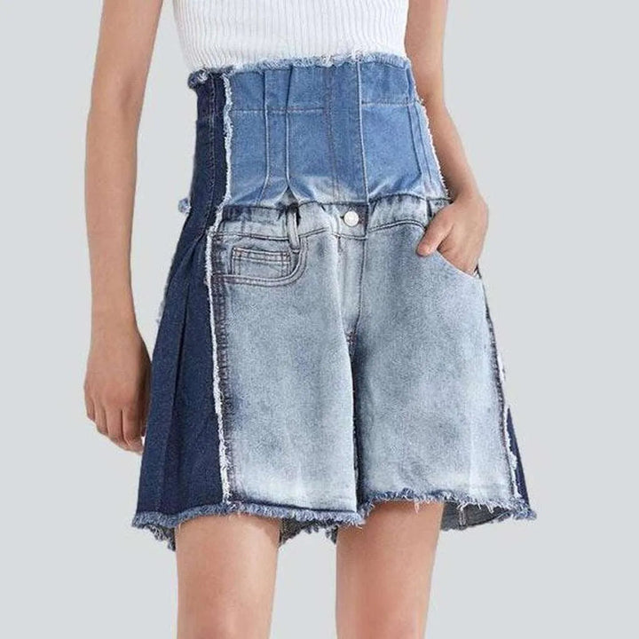 Vintage women's patchwork denim shorts | Jeans4you.shop
