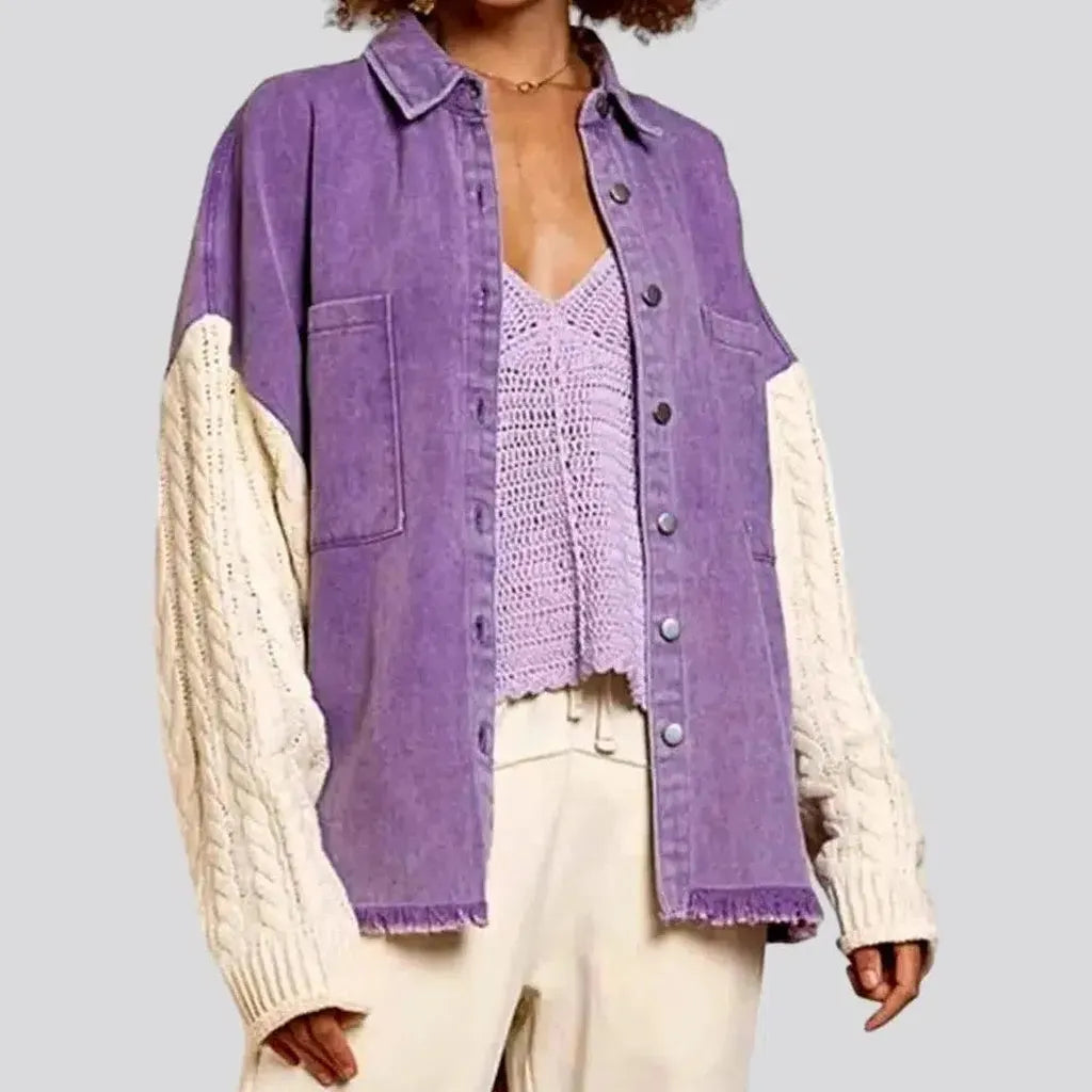 Violet fashion jeans jacket
 for women | Jeans4you.shop