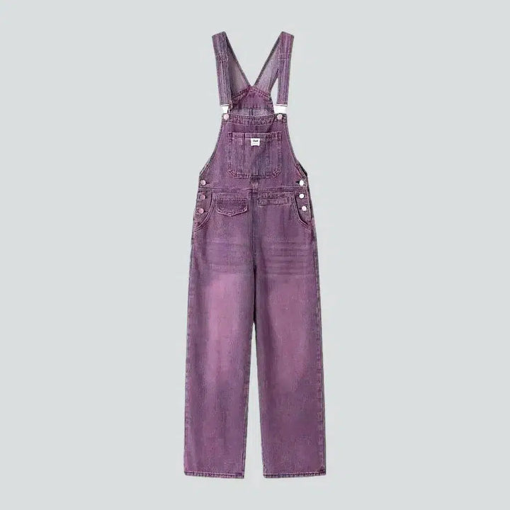 Violet whiskered denim jumpsuit | Jeans4you.shop