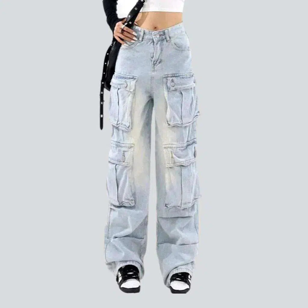 Voluminous multi pockets jeans | Jeans4you.shop