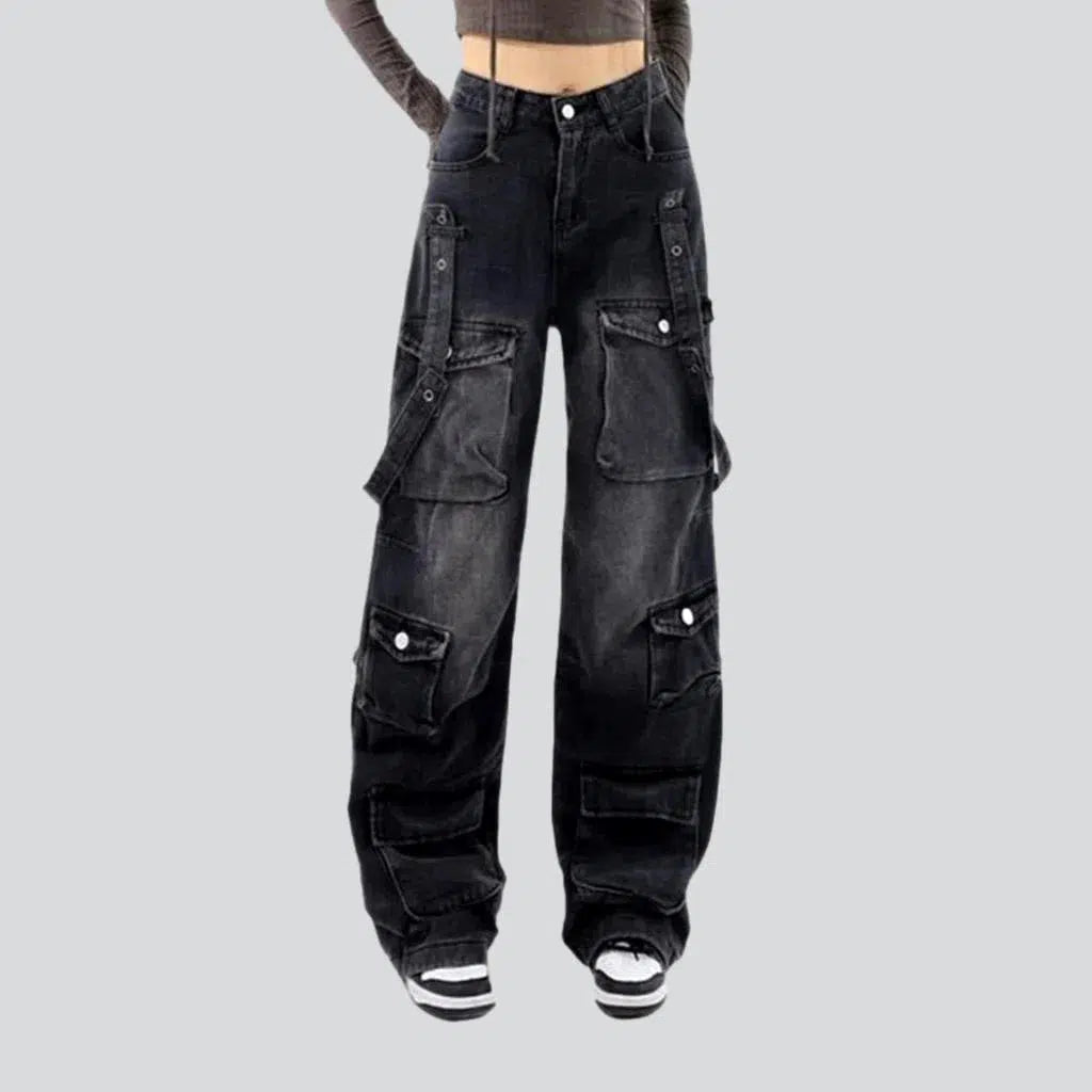 Voluminous women's pockets jeans | Jeans4you.shop