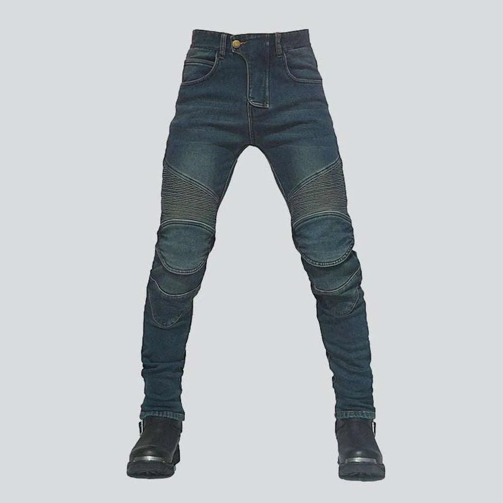 Waterproof winter men's biker jeans | Jeans4you.shop