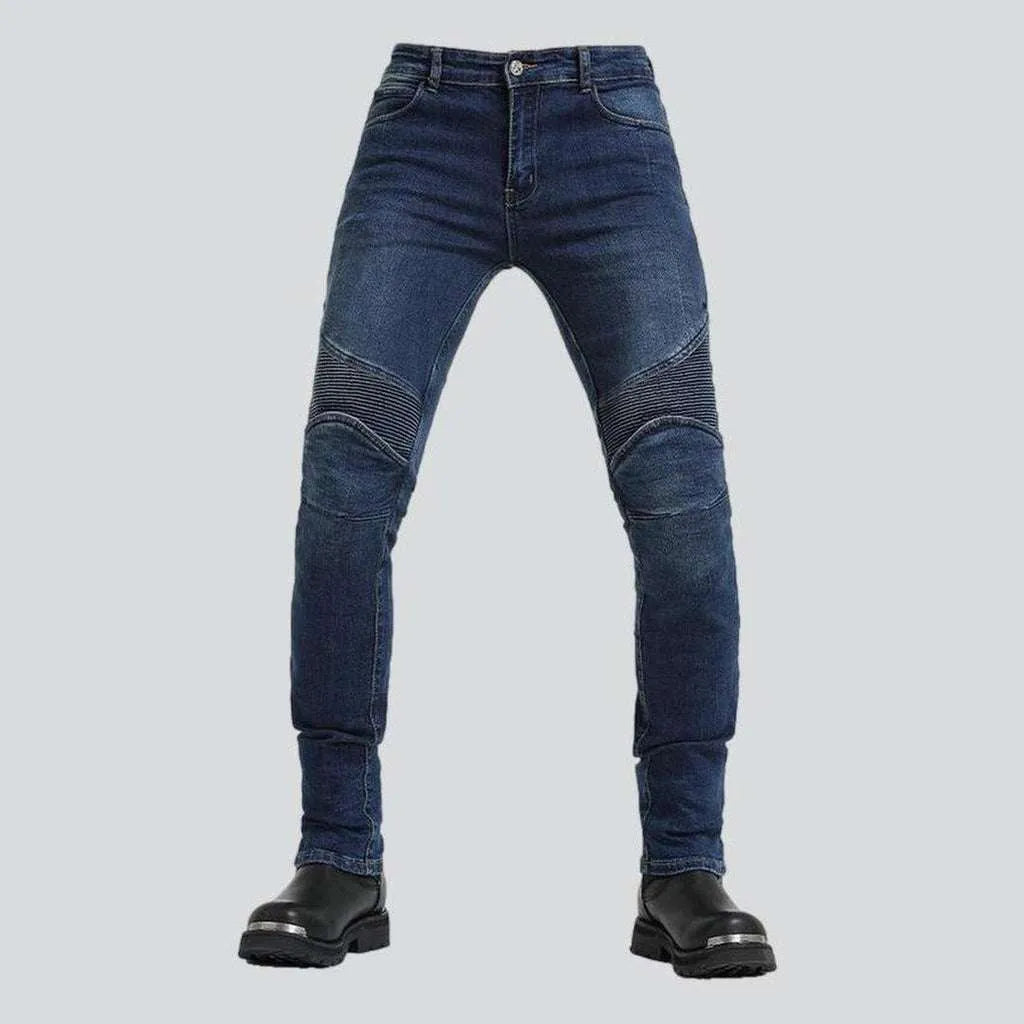 Wear resistant men's moto jeans | Jeans4you.shop