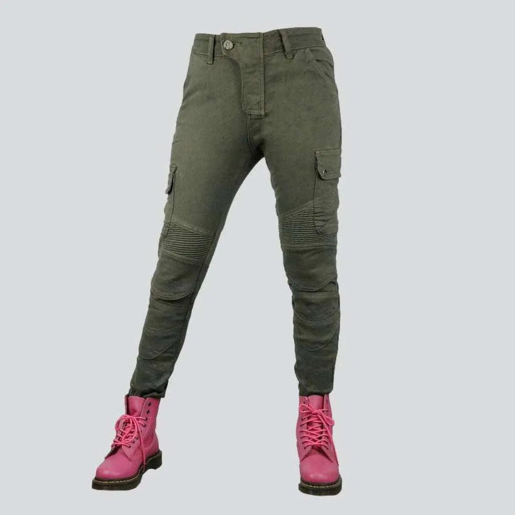 Wear resistant women's biker jeans | Jeans4you.shop