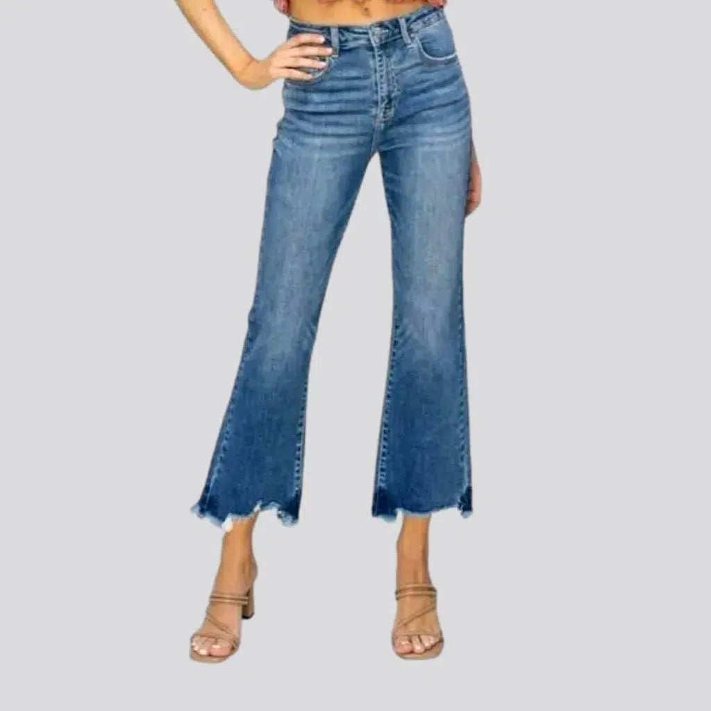 Whiskered medium-wash jeans
 for women | Jeans4you.shop