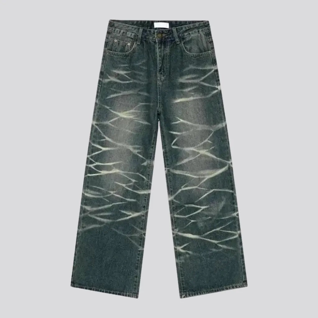 Whiskered men's baggy jeans | Jeans4you.shop