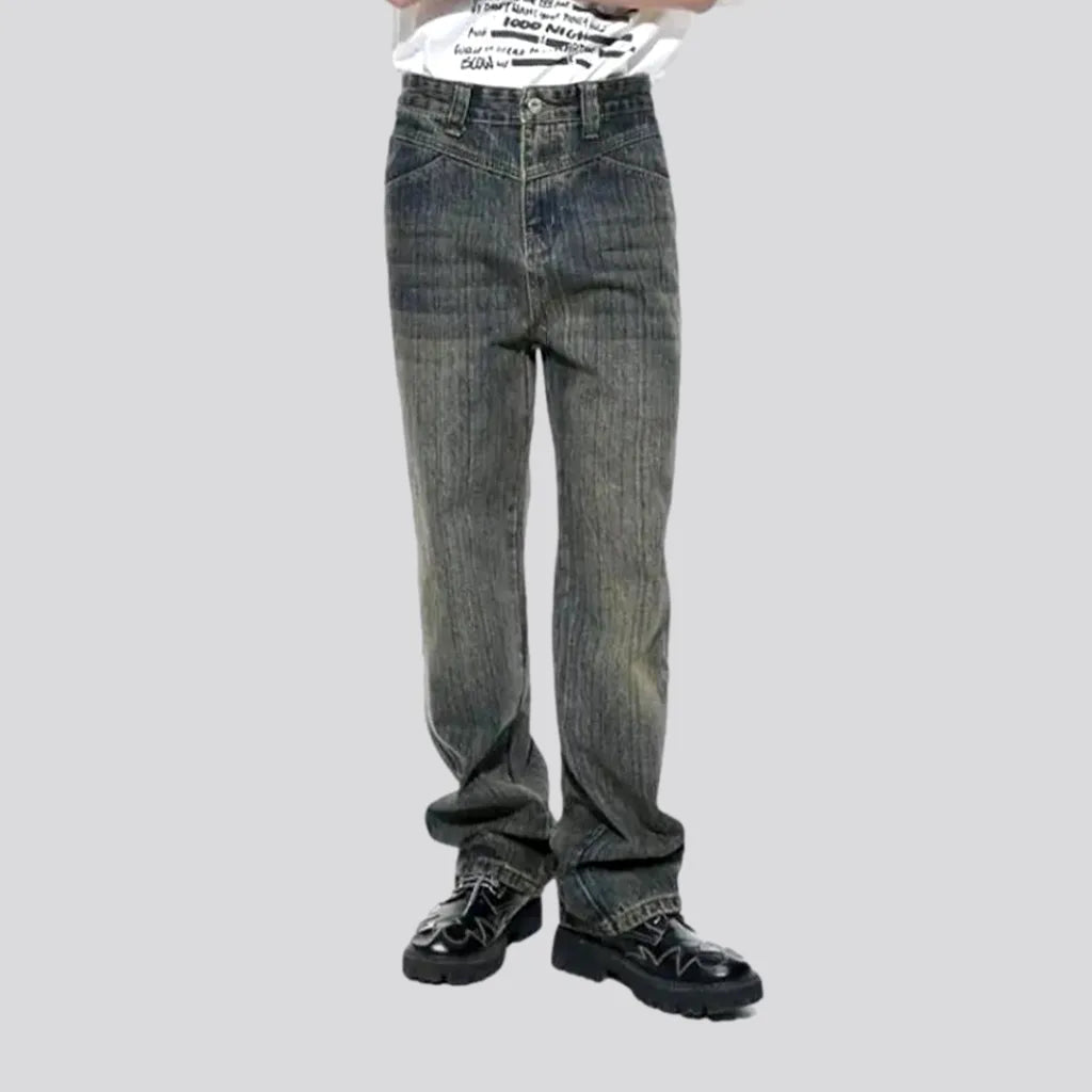 Whiskered men's slouchy jeans | Jeans4you.shop
