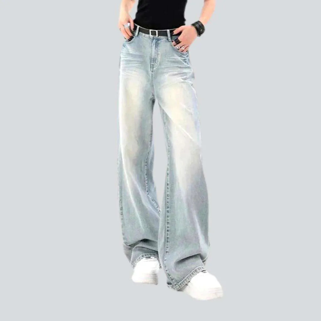 Whiskered sanded jeans
 for ladies | Jeans4you.shop