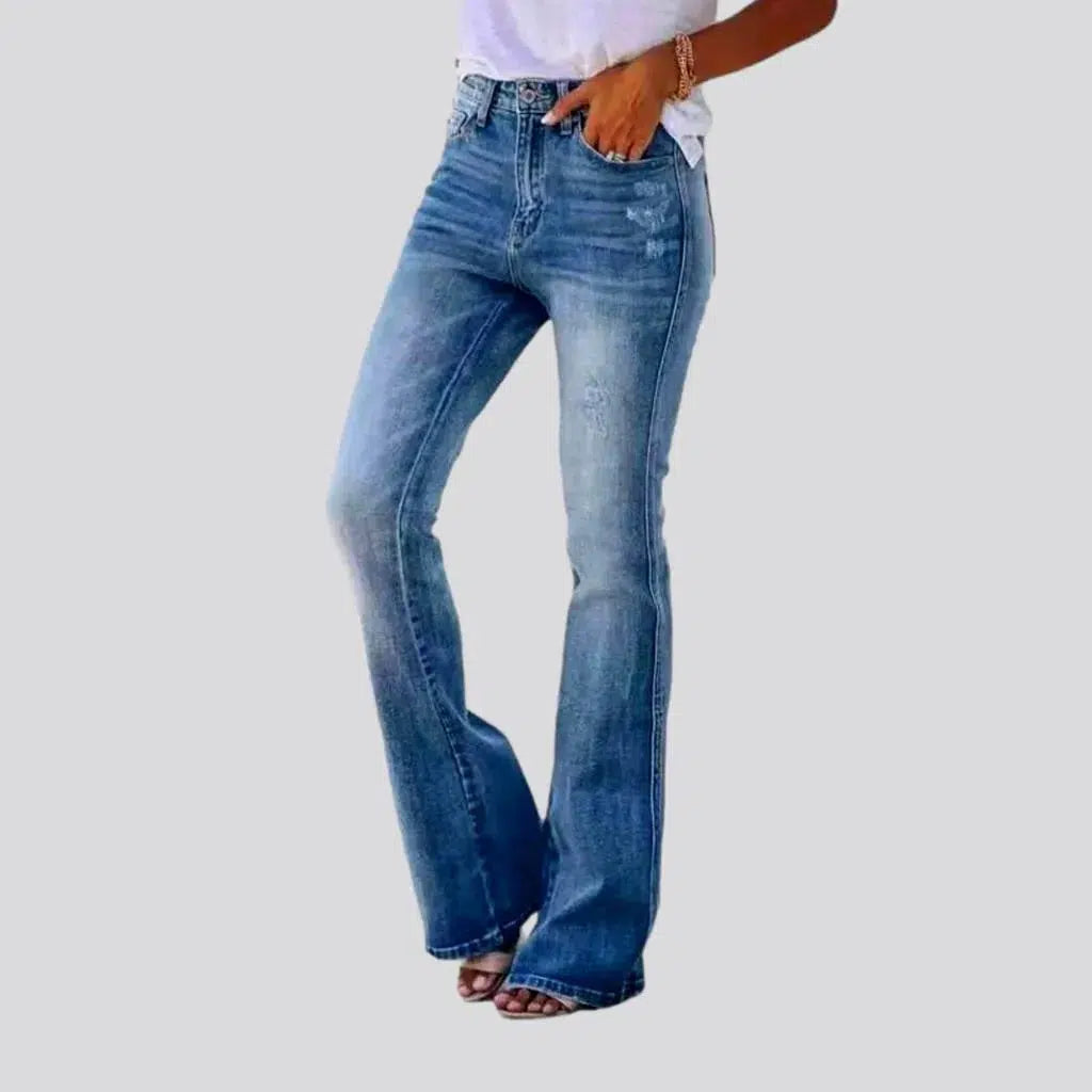 Whiskered sanded jeans
 for women | Jeans4you.shop