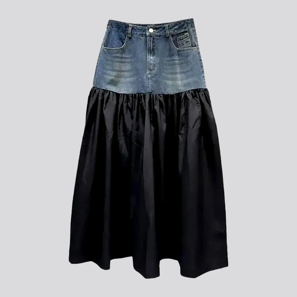 Whiskered women's jean skirt | Jeans4you.shop
