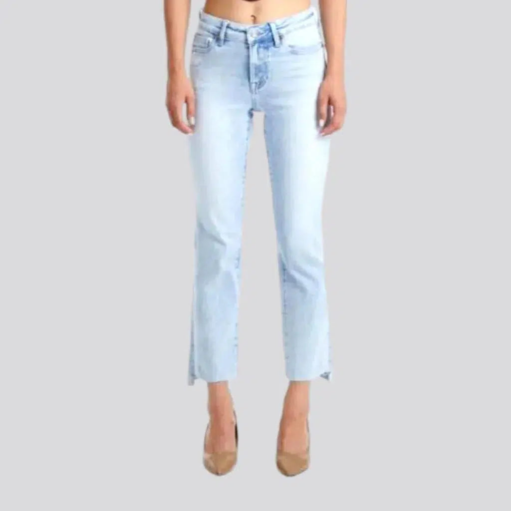 Whiskered women's light-wash jeans | Jeans4you.shop