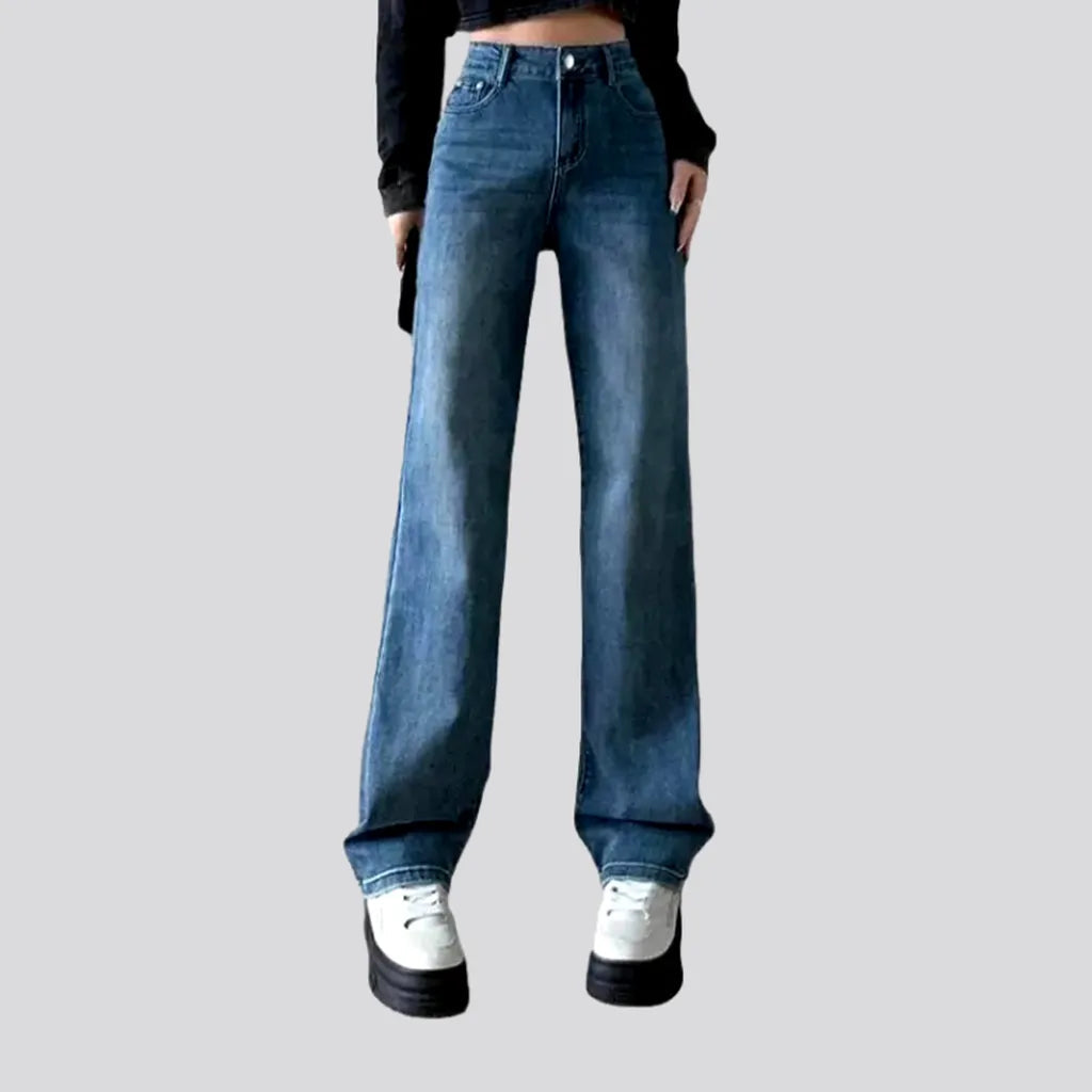 Wide-leg floor-length jeans
 for women | Jeans4you.shop