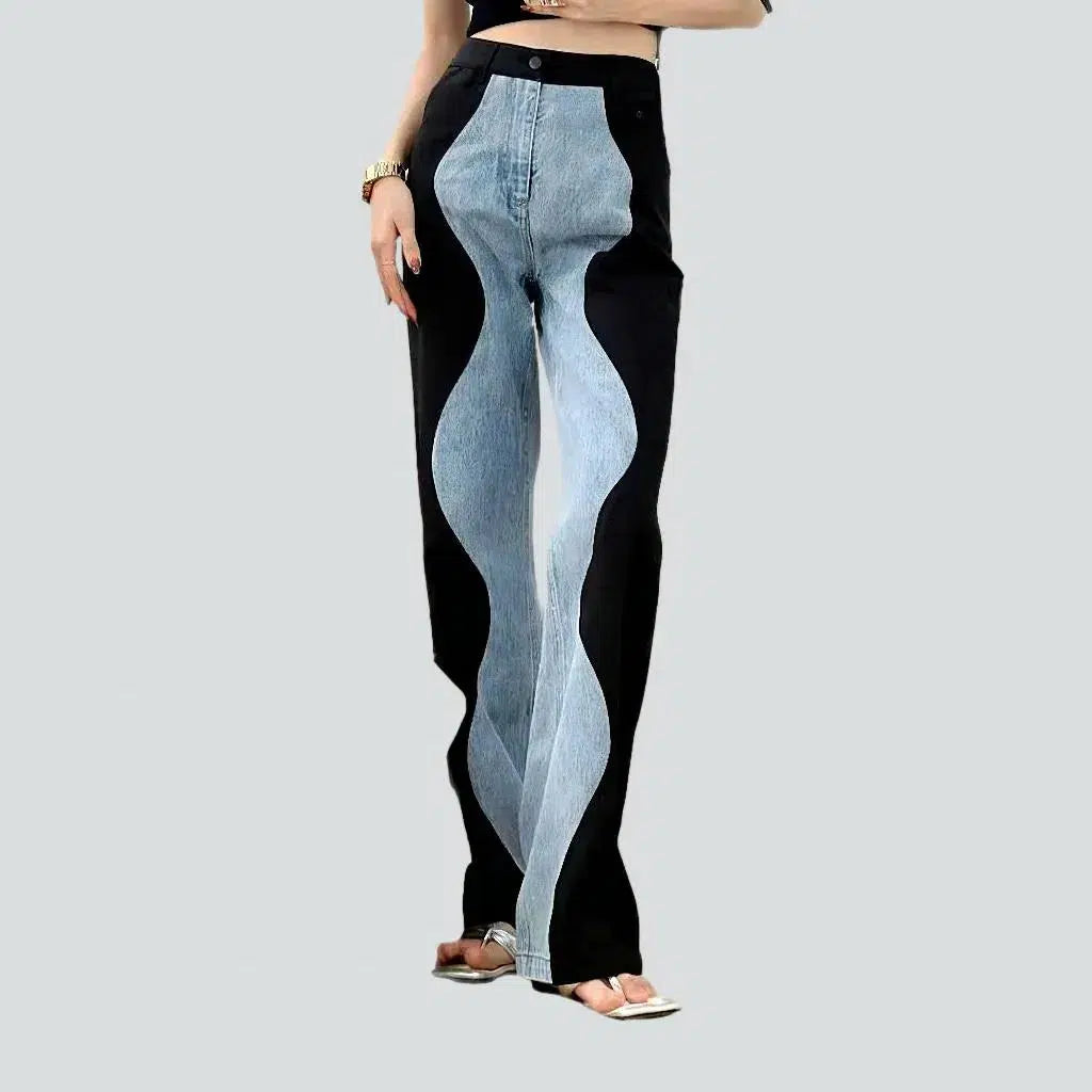 Wide-leg high-waist jeans
 for ladies | Jeans4you.shop