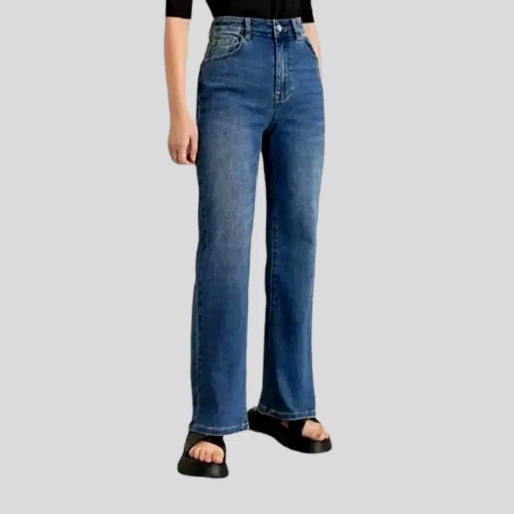 Wide-leg women's street jeans | Jeans4you.shop