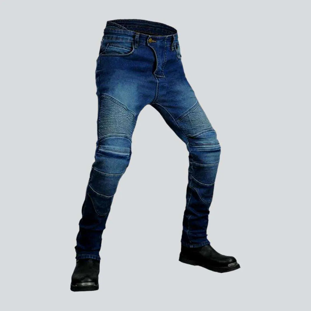 Winter waterproof men's biker jeans | Jeans4you.shop