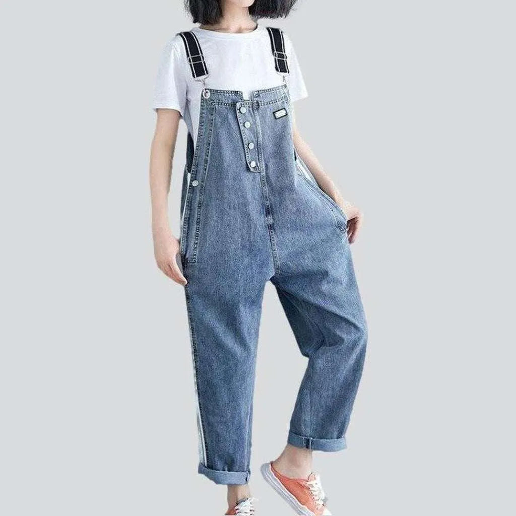 Women's denim overall with bands | Jeans4you.shop
