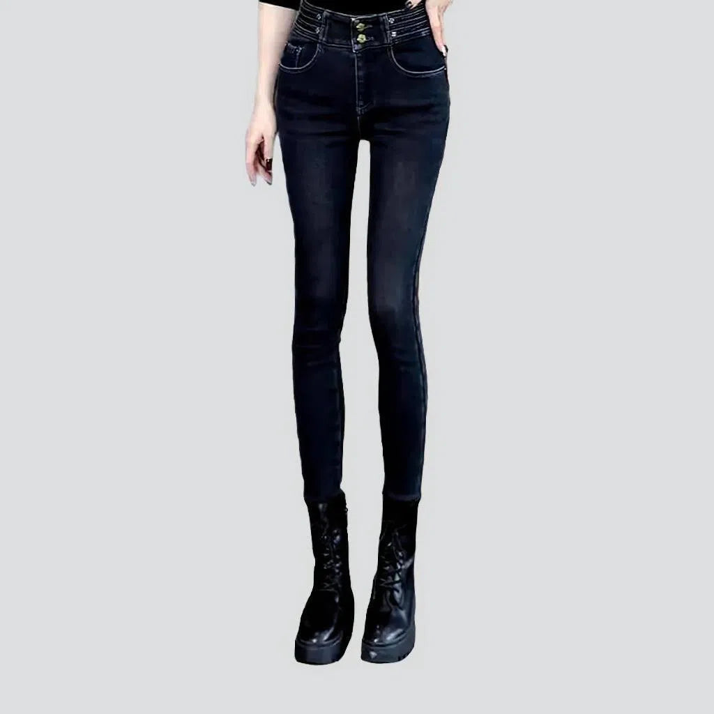 Women's double-waistline jeans | Jeans4you.shop