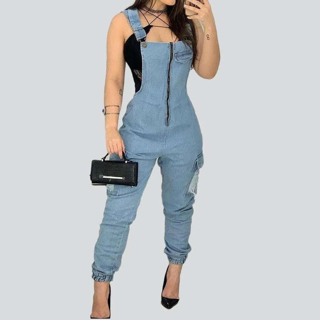 Women's jeans overall with zipper | Jeans4you.shop