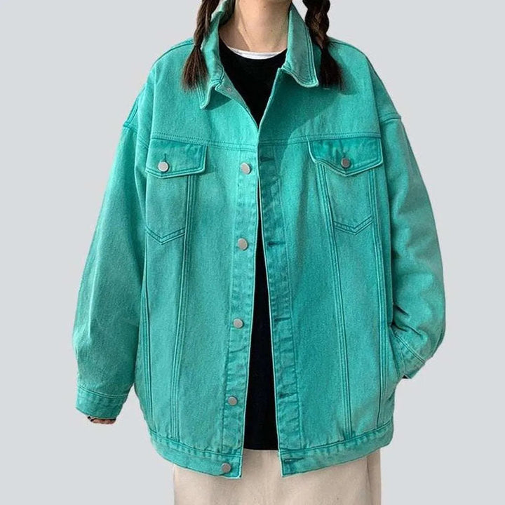 Women's long oversized denim jacket | Jeans4you.shop