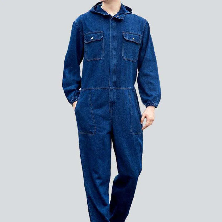 Worker men's blue jean overall | Jeans4you.shop