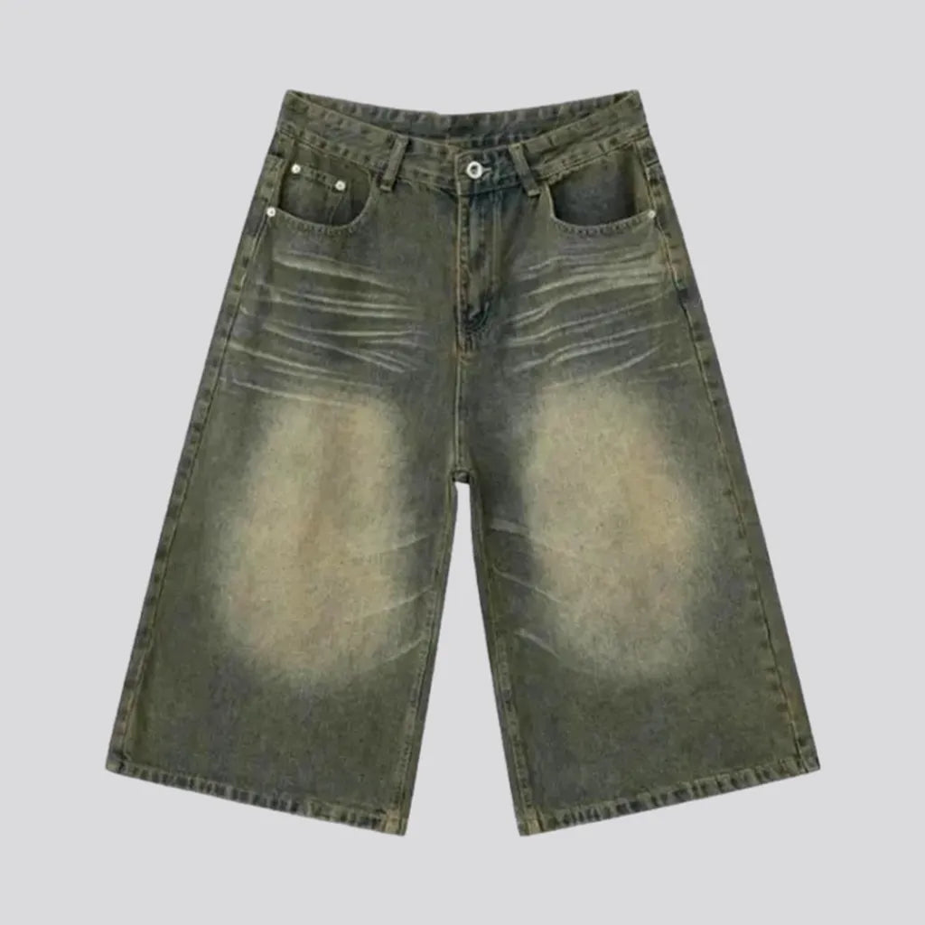 Y2k baggy men's denim shorts | Jeans4you.shop