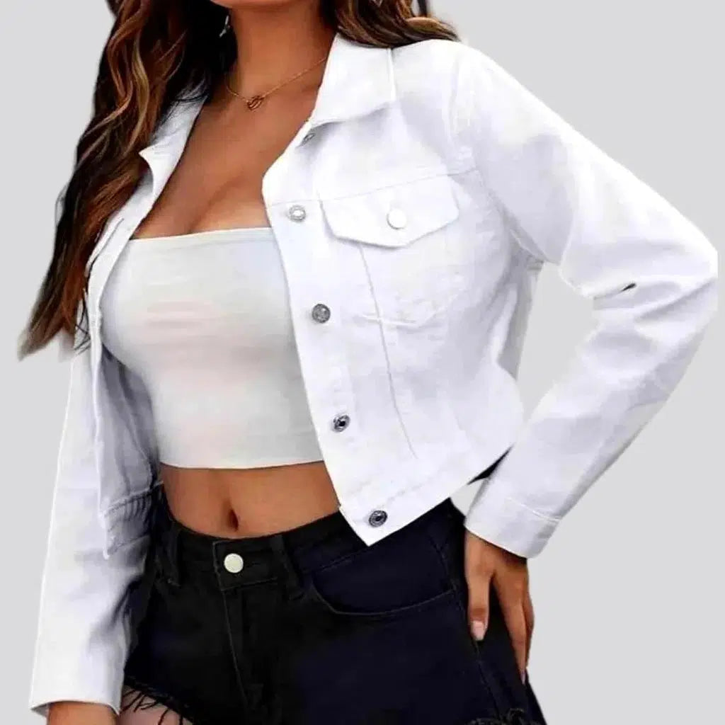 Y2k color denim jacket
 for ladies | Jeans4you.shop