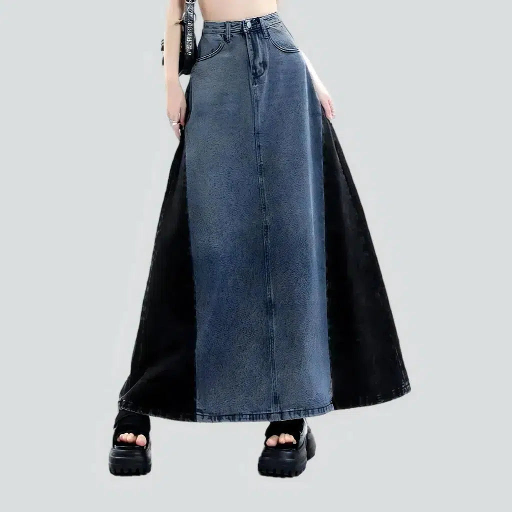 Y2k floor-length women's jean skirt | Jeans4you.shop