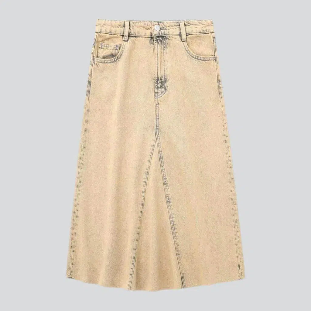 Y2k long women's denim skirt | Jeans4you.shop