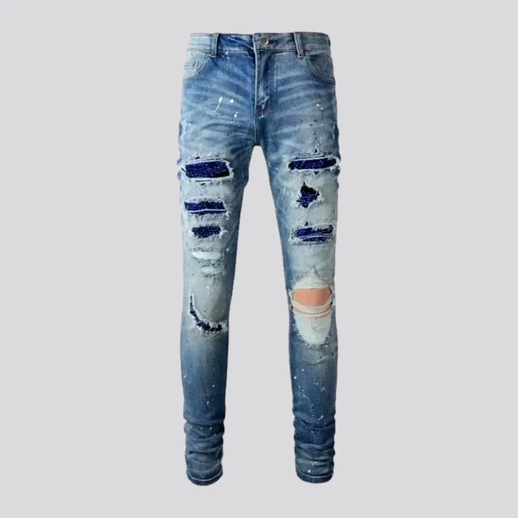 Y2k men's sanded jeans | Jeans4you.shop
