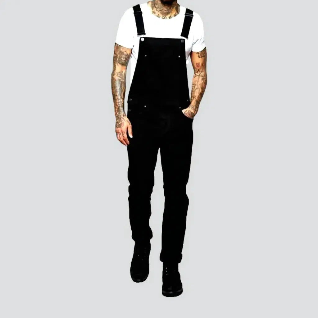 Y2k slim men's denim jumpsuit | Jeans4you.shop