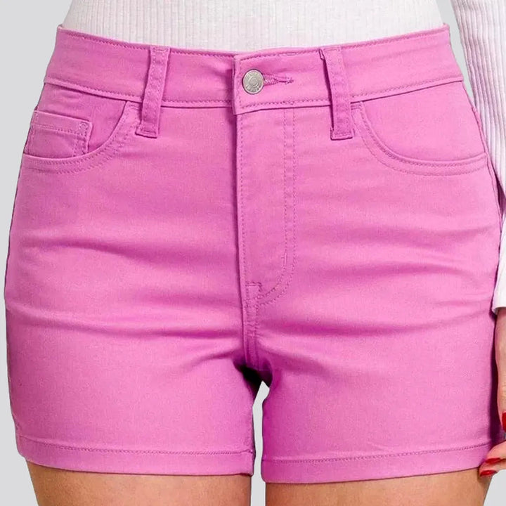 Y2k violet women's denim shorts | Jeans4you.shop