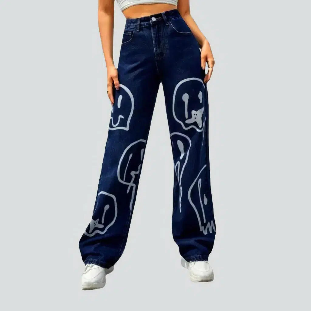 Y2k women's painted jeans | Jeans4you.shop