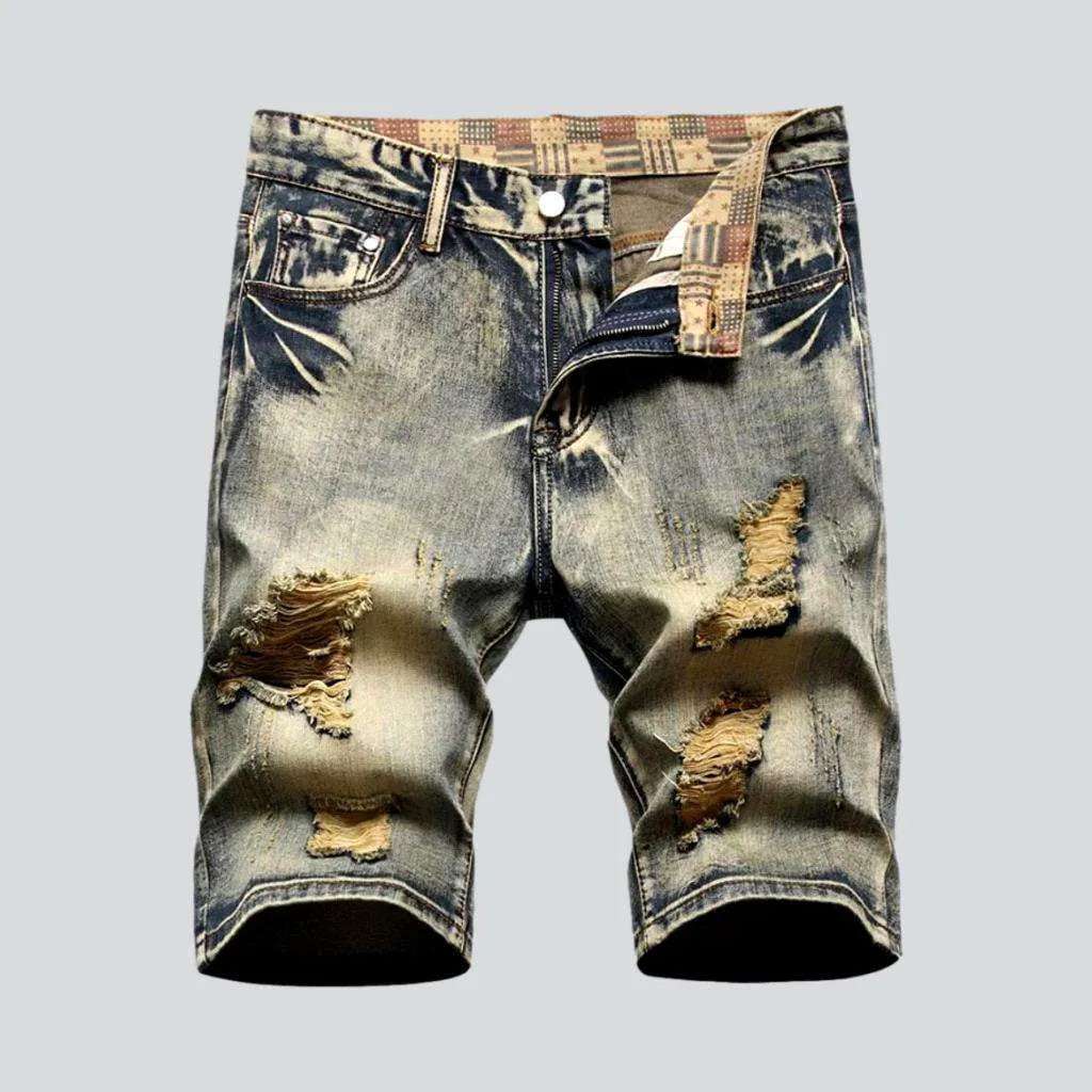 Yellow cast men's denim shorts | Jeans4you.shop