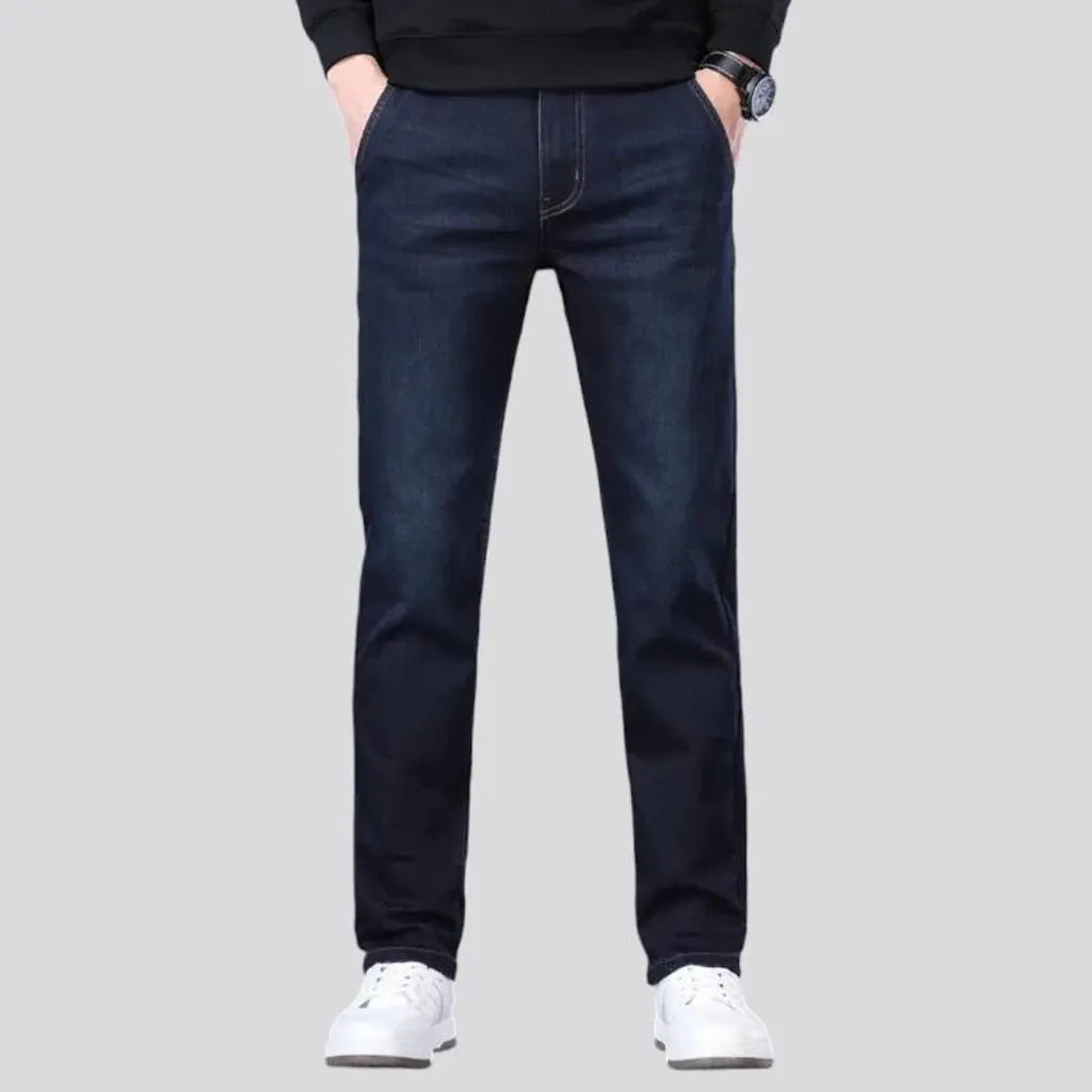 Slim fit high rise men's jeans