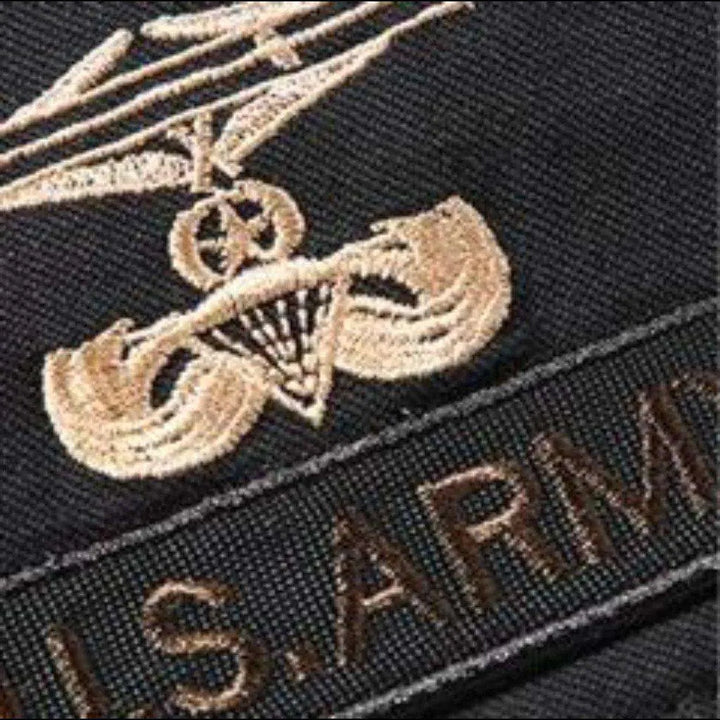 Us army embroidery denim jacket