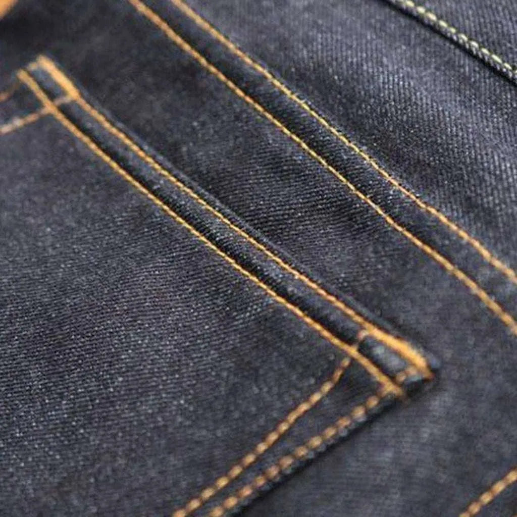 High-quality indigo men's jeans